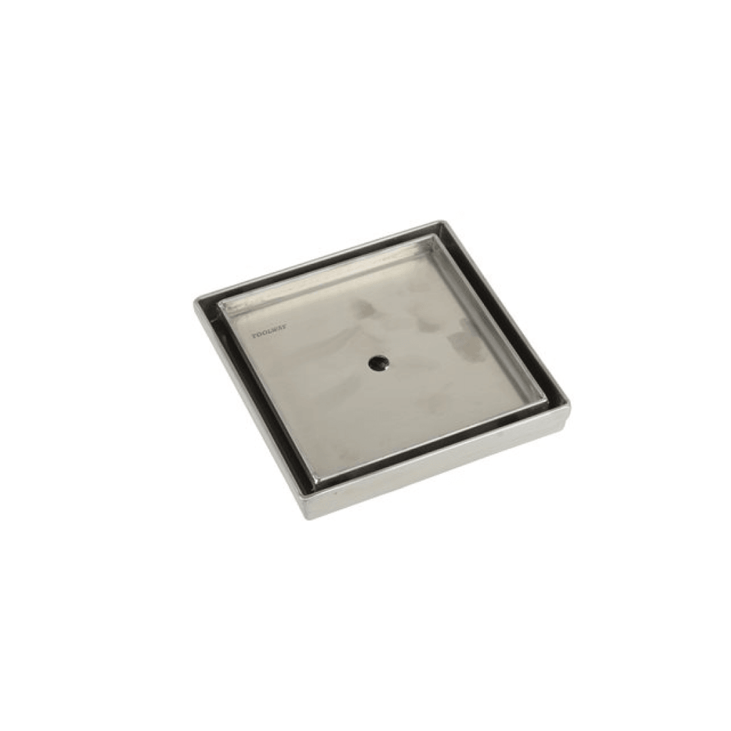 Square Shower Drain Tile-in 2 in. 5-3/32" x 5-3/32" x 3-1/8" - 188055 - TESCO Building Supplies 