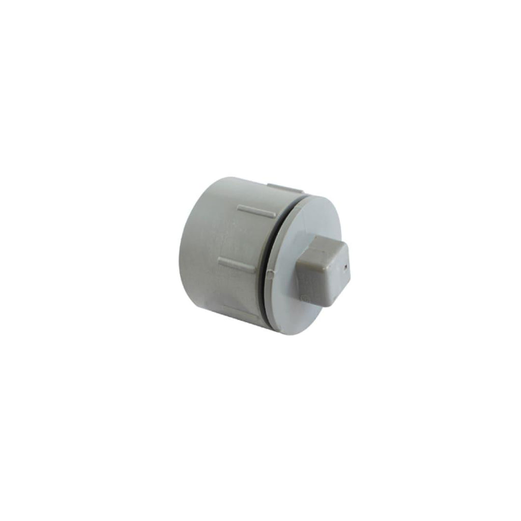 System 15 PVC DWV Fitting Tube End Cleanout With Plug H X G - TESCO Building Supplies 