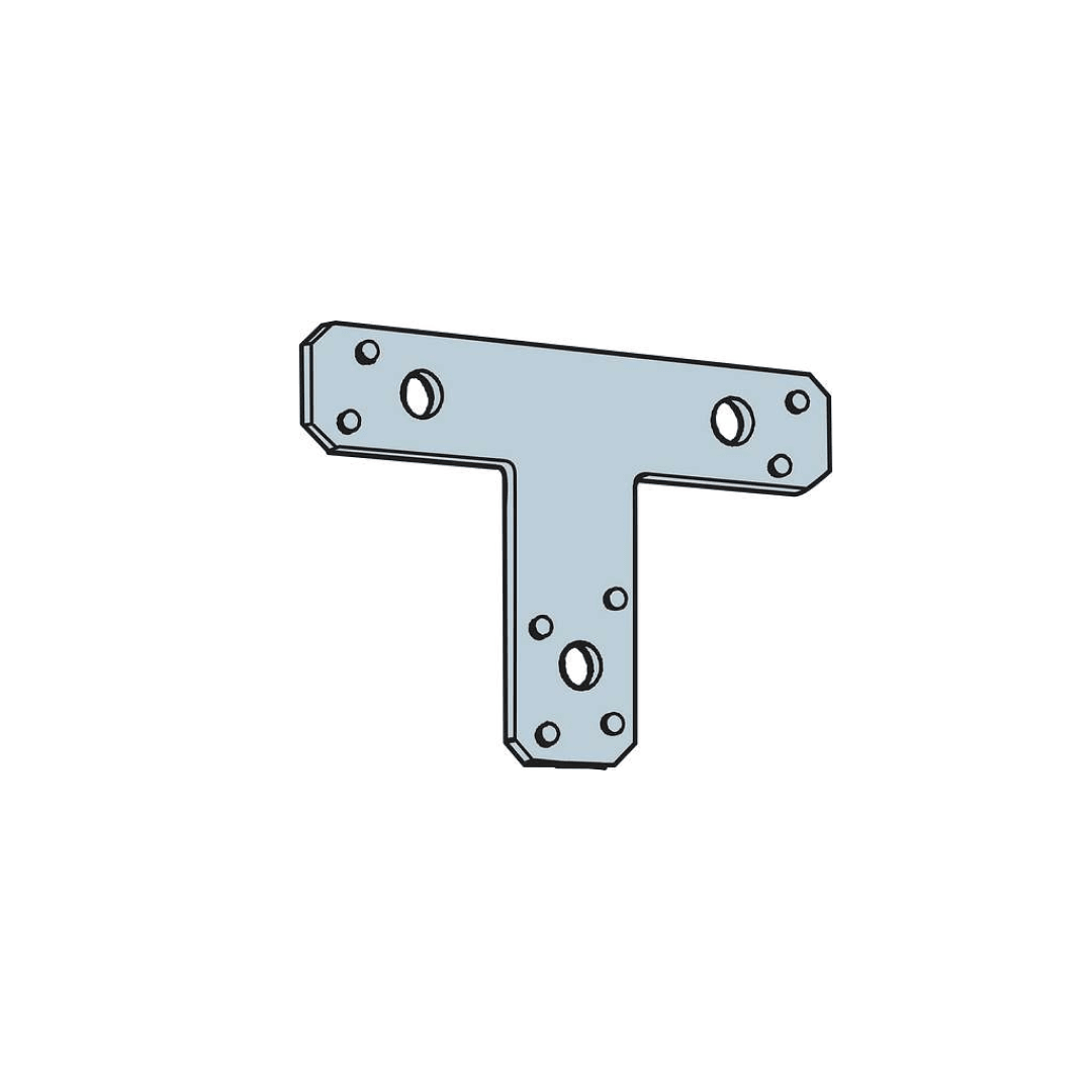 T-Shaped Strap 1-1/2" x 5" x 6" 90G Galvanized - 66T - TESCO Building Supplies 