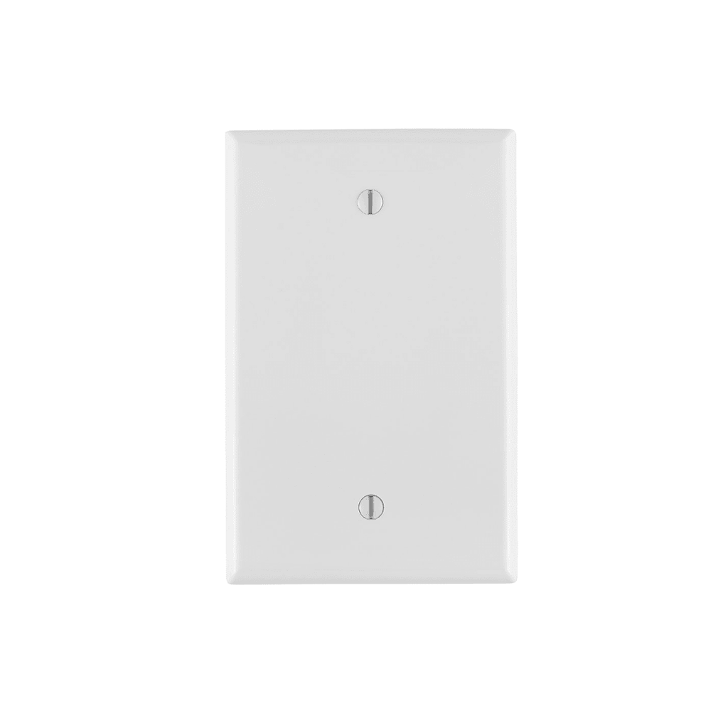 Thermoplastic Nylon 1-Gang Blank Wallplate - PJ13-W Leviton