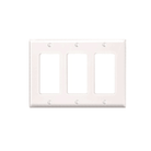 Thermoplastic Nylon 3-Gang Decora Wallplate - PJ263-W Leviton