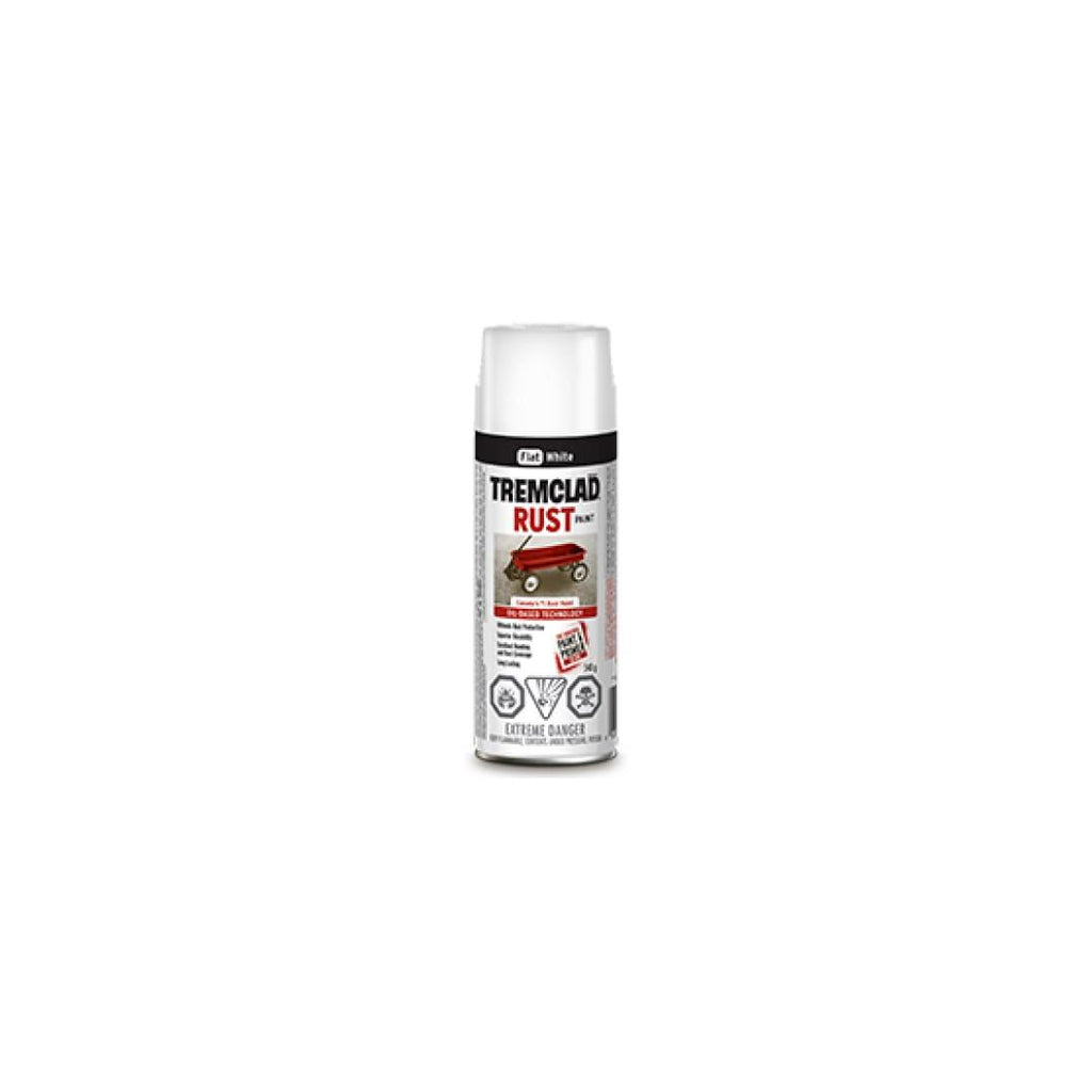 TREMCLAD® Oil Based Rust Paint Aerosol Spray - Flat White - TESCO Building Supplies 