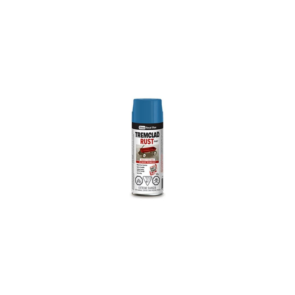 TREMCLAD® Oil Based Rust Paint Aerosol Spray - Gloss Deep Blue - TESCO Building Supplies 