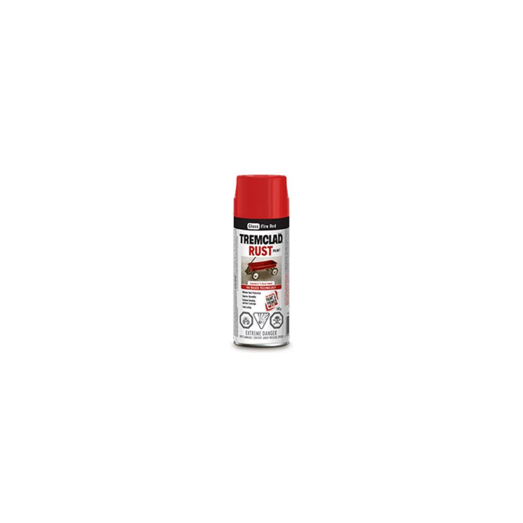 TREMCLAD® Oil Based Rust Paint Aerosol Spray - Gloss Fire Red - TESCO Building Supplies 