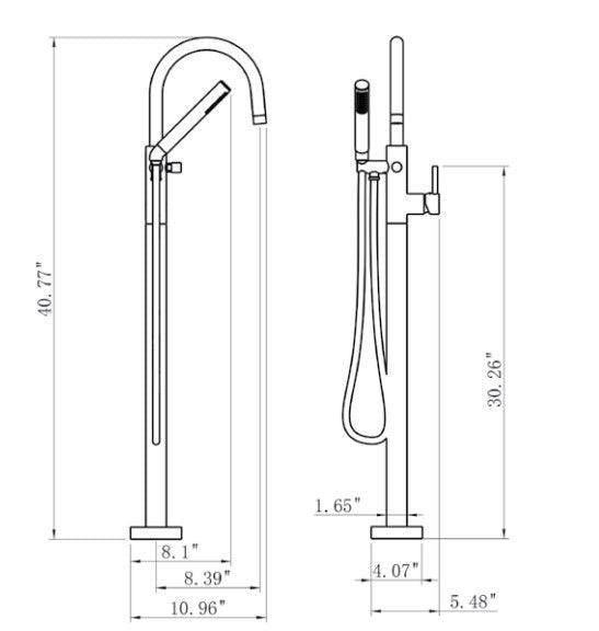 TUB FAUCET - F71105 KODAEN INC.