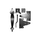 Wooden Gate Combo Kit | Black Galvanized Steel - WGCKH - TESCO Building Supplies 